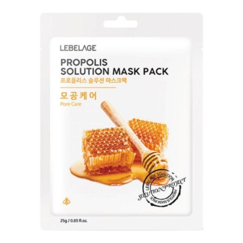 [Lebelage] Propolis Solution Mask Pack (25g) x 10ea Set – Nutritious Glow, Soothing & Barrier Strengthening