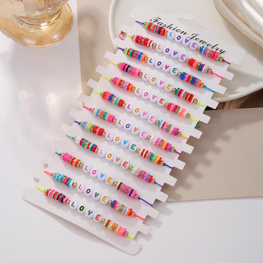 JYL TS Bracelet Pastel Bead  Ins Style Attracts Soft Vibes & Creativity ZJ10048 аквамарин