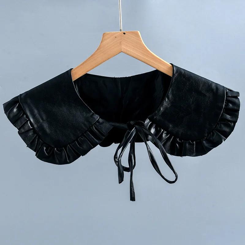 

Женская рубашка со съемным воротником, женские белые накладные воротники для свитера, накидки на плечи, шейная блузка, ложный воротник, лацкан, топ, шаль