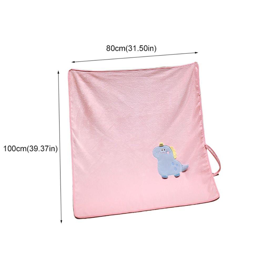 Skin-friendly Cartoon Animal Newborn Blanket Space-saving Nap Pillow Children Gift