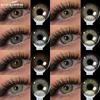 2Pcs Natural Color Eye Lens Yearly Color Contact Lenses For Eyes Beauty Pupil Cosmetic Brown Lenses Gray Pupils Lens