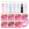 QIBEST 1pc Temperature Change Lip Oil Lipgloss Moisturizing Lasting Pink Clear Lip Glaze Pearlescent Lipgloss Makeup