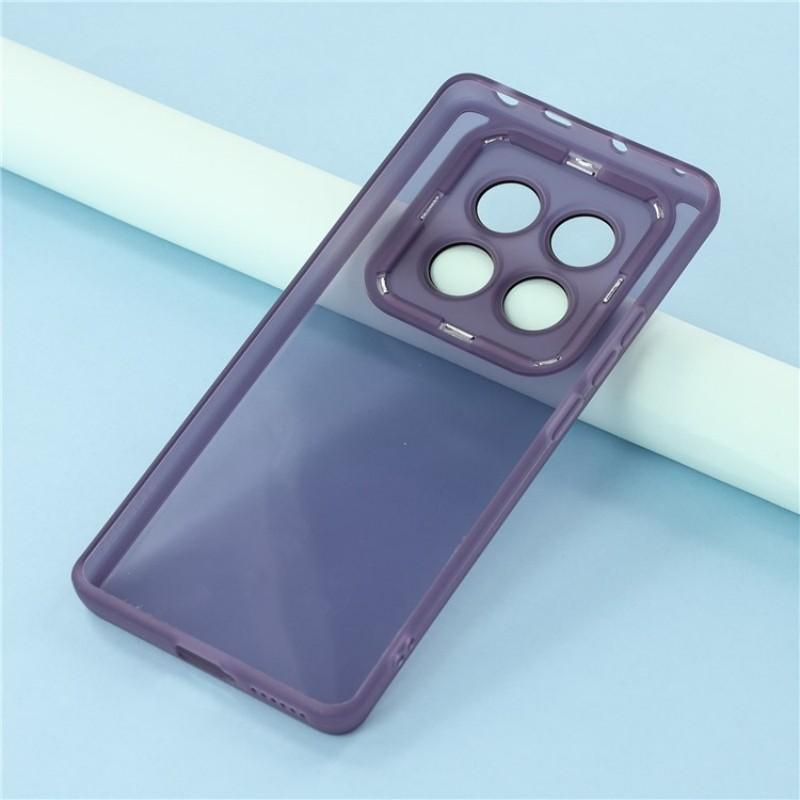 For Xiaomi Redmi Note 14 Pro 4G TPU Case WANLONFENG DKSM Series Electroplated Frame Back Cover with Tempered Glass