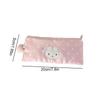 INS Pink Cute Star Bunny Pencil Case Aesthetic Portable Girl Makeup Bag Pouch Stationery Organizer Kawaii School Supplies Gifts