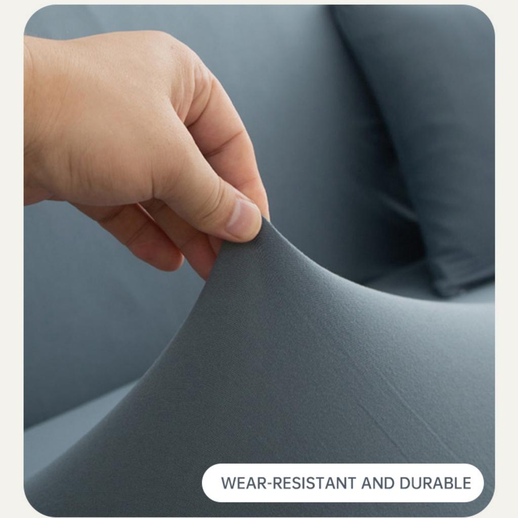 LANMOLIFE Solid Color Sofa Cover Spandex Non-Slip Machine Washable Furniture Protective Covers For Armchair Home Decoration