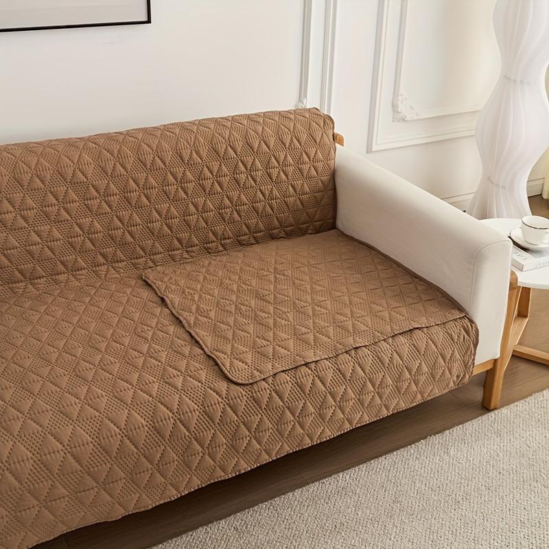 Wendbarer Sofabezug, wasserdicht, Schonbezug für Zweisitzer, Sessel, Sofas – Polyester, haustierfreundlich, Couchschutz im klassischen Stil mit Sechseckmuster