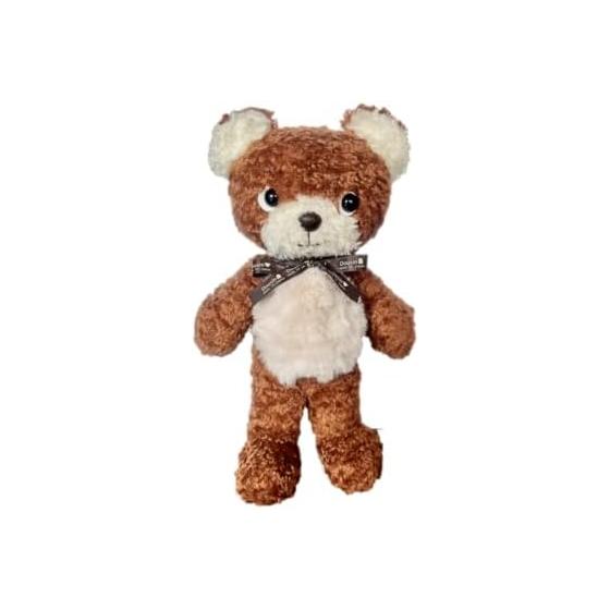 Moko Bear M Plush Toy with Childish Tag Ribbon Made in China Bear Teddy Bear Animal Birthday Present Celebration... (Brown)