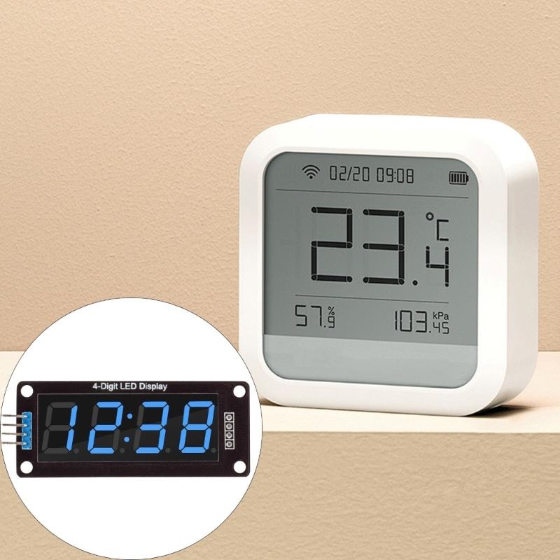 High Brightness TM1637 4Digit 0.56Inch LED Display Module Multiple Color Option for DIY Electronics Projects Application