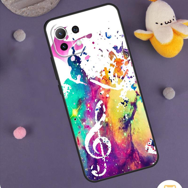 Treble Clef Music Note Case For Xiaomi 15 Ultra 14 13T 14T 15T 17 Pro Max POCO F8 Ultra F5 F6 F7 X5 X6 X7 Pro Cover