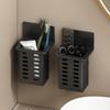 3pcs Free Installation Plastic Wall Mounted Drainage Storage Rack Toothbrush Holder Cosmetics Storage Box