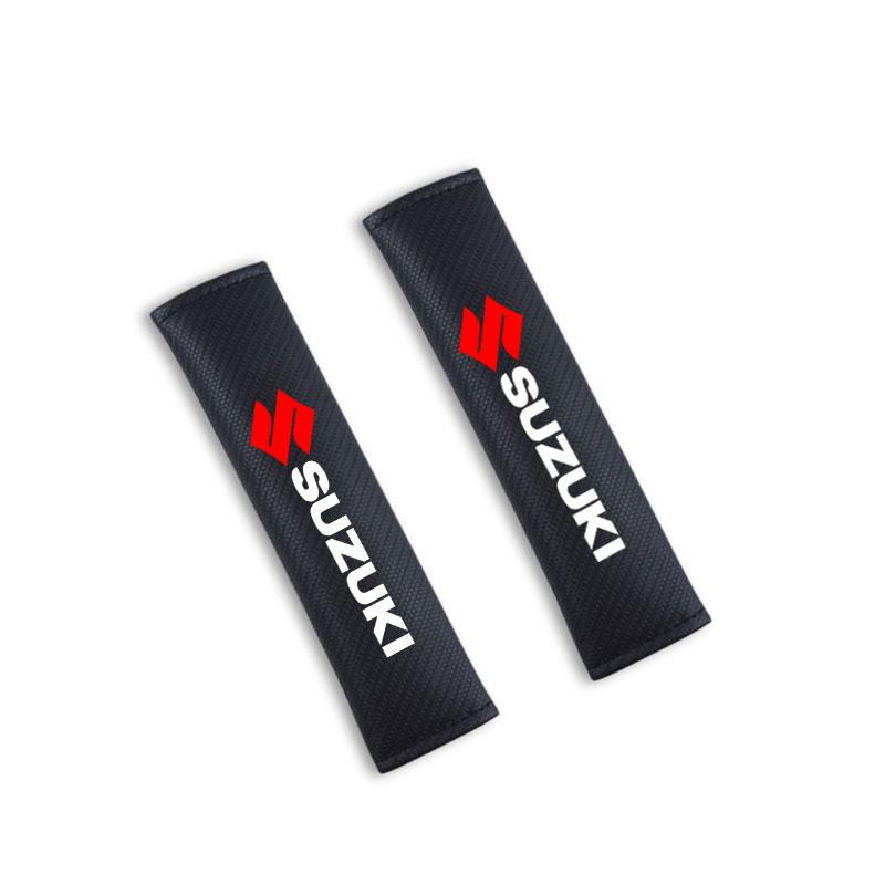 2Pcs Car Shoulder Cover Cushion Seat Belt Pad Auto Pad for Suzuki Grand Vitara ALTO Ciaz IGNIS Jimny Jeemny Car Accessorie