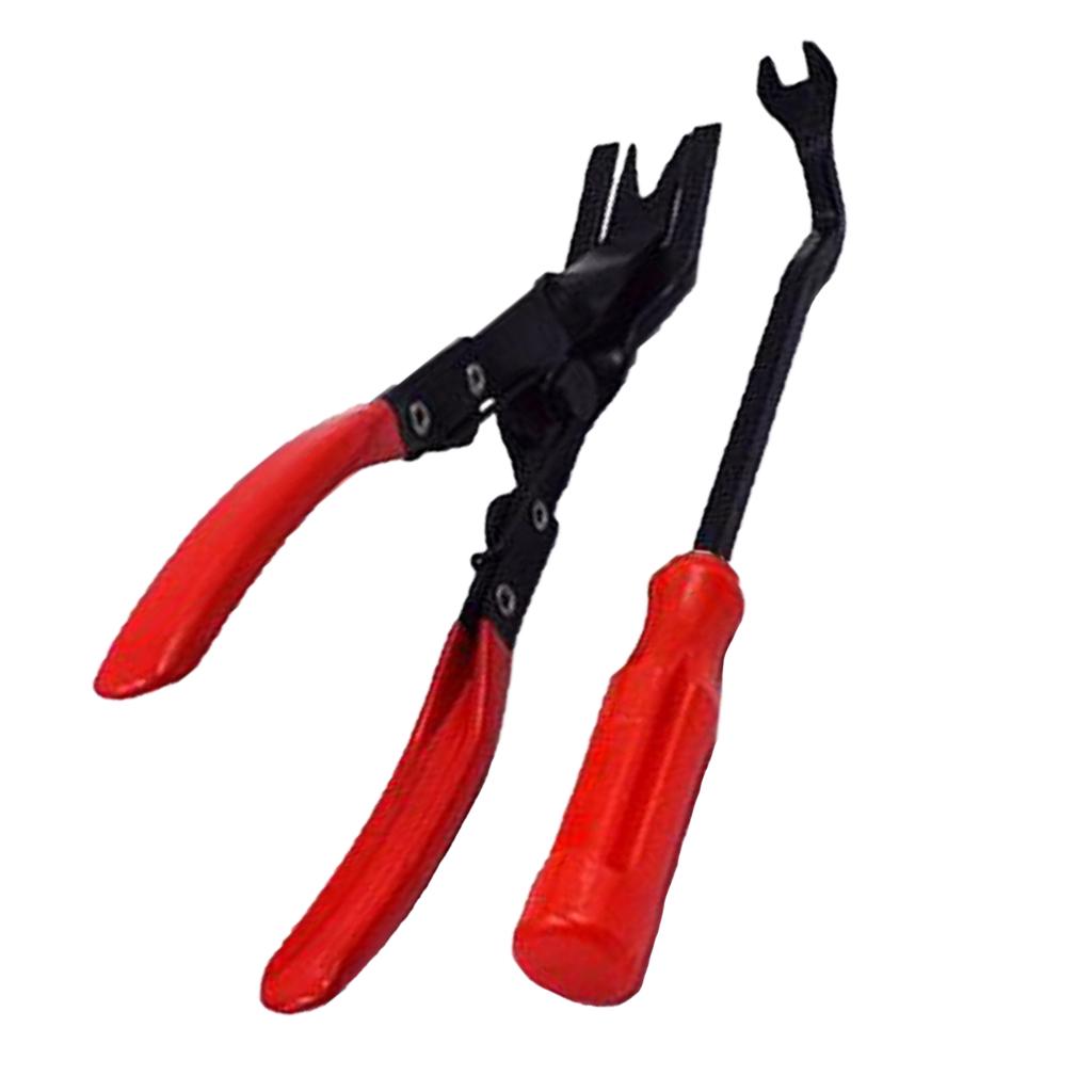 Buy 2PCS Car Door Upholstery Trim Clip Removal Pliers & Tool Combo Dash