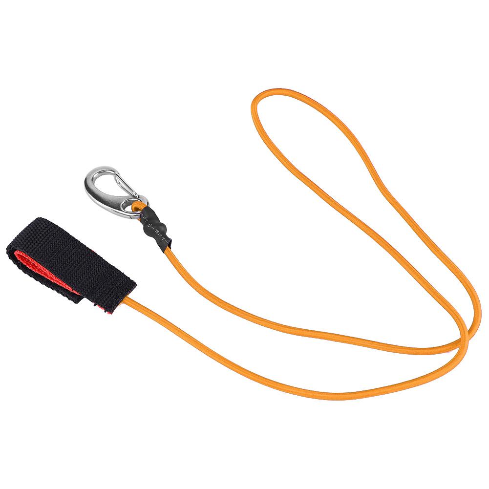 Elastic String Boating Kayak Paddle Safety Rod Leash with Carabiner for Paddling