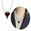 Fashionable Heart Pendant Necklace Handmade Love Cross Neckchain Stylish Clavicle Chain for Women Girls Elegant Choker