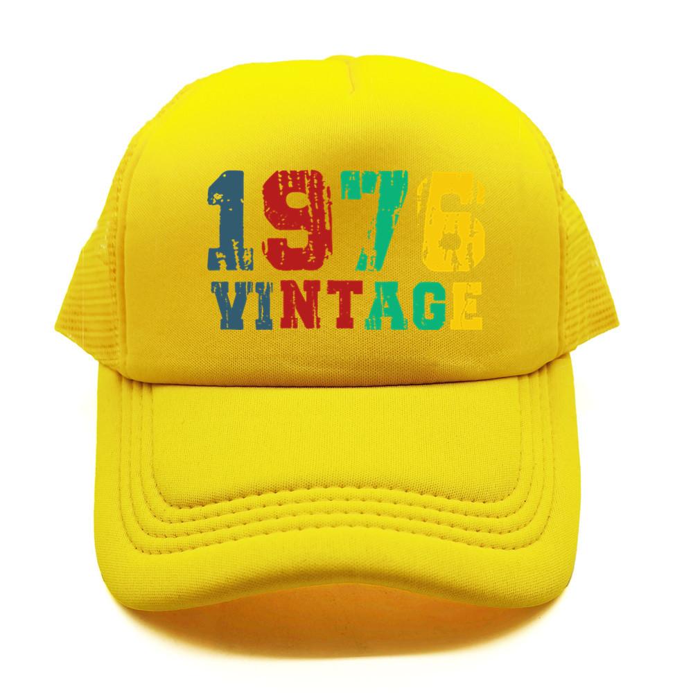 Made In 1976 Trucker Cap Unisex Birthday Gift Dad Hat Baseball Cap Unisex Outdoor Mesh Net Caps