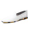Fashion Mens Genuine Leather Shoes Elegant Slip-On Shoe Vintage Casual Shoes Men Classic Lightweight Male Loafers Driving Flats