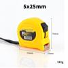 Yellow Steel Tape Measure - 3m, 5m, 7.5m Lengths, 19mm Width, Metric, Cross-Border.