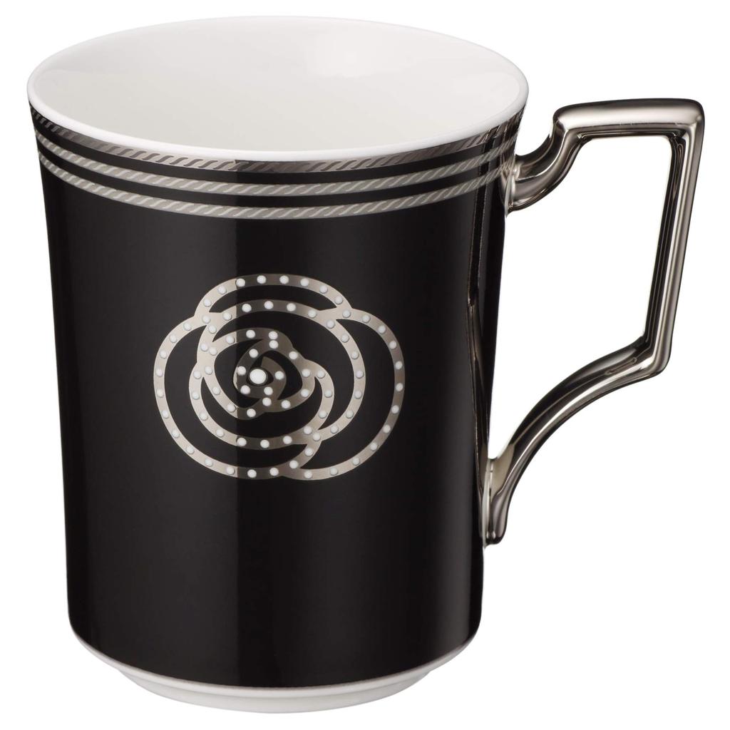 Noritake Mug Color Pair 295cc Aidan 2 Pieces Bone China (changeable Set) White/Black P93655/4867-12