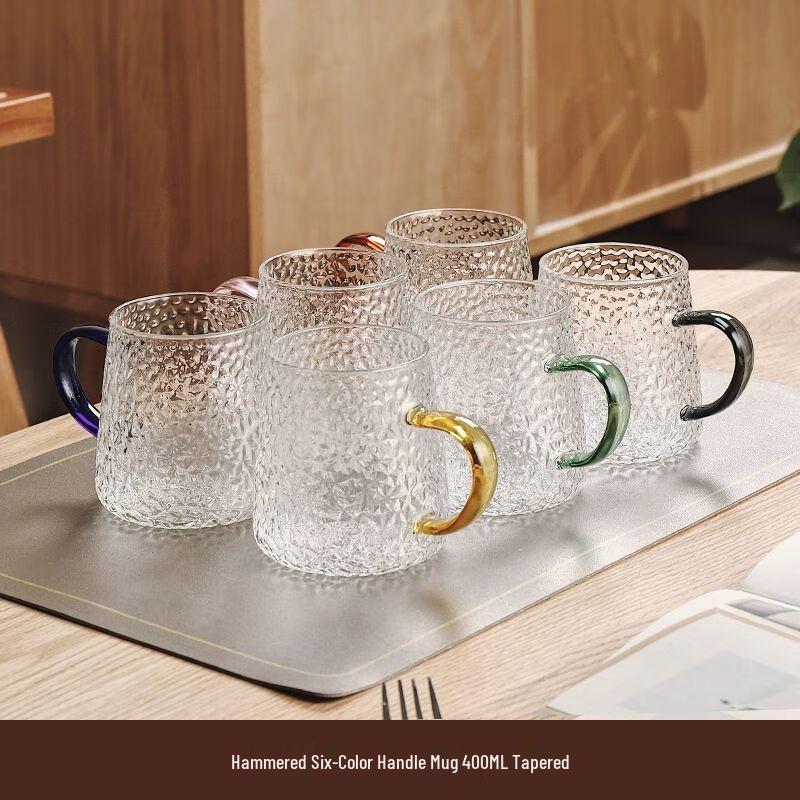 TXRMDX Heat-Resistant Glass Teacup Set with Pitcher