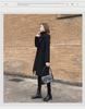 Women's Slim Fit Double-Faced Cashmere Wool Coat, 2024 High-End, Small Sizes Available