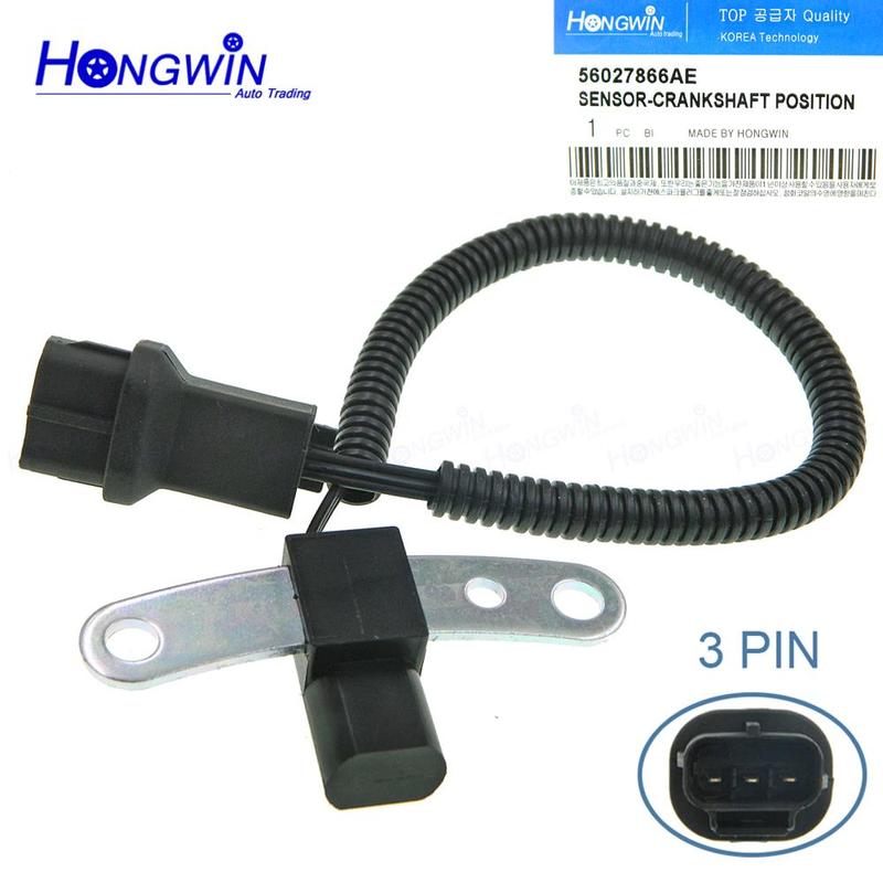 No.:56027865AB Crankshaft Position Sensor Fits Jeep Grand Cherokee Wrangler 2.5 4.0 1996-2001 56027866AC 56027866A-E