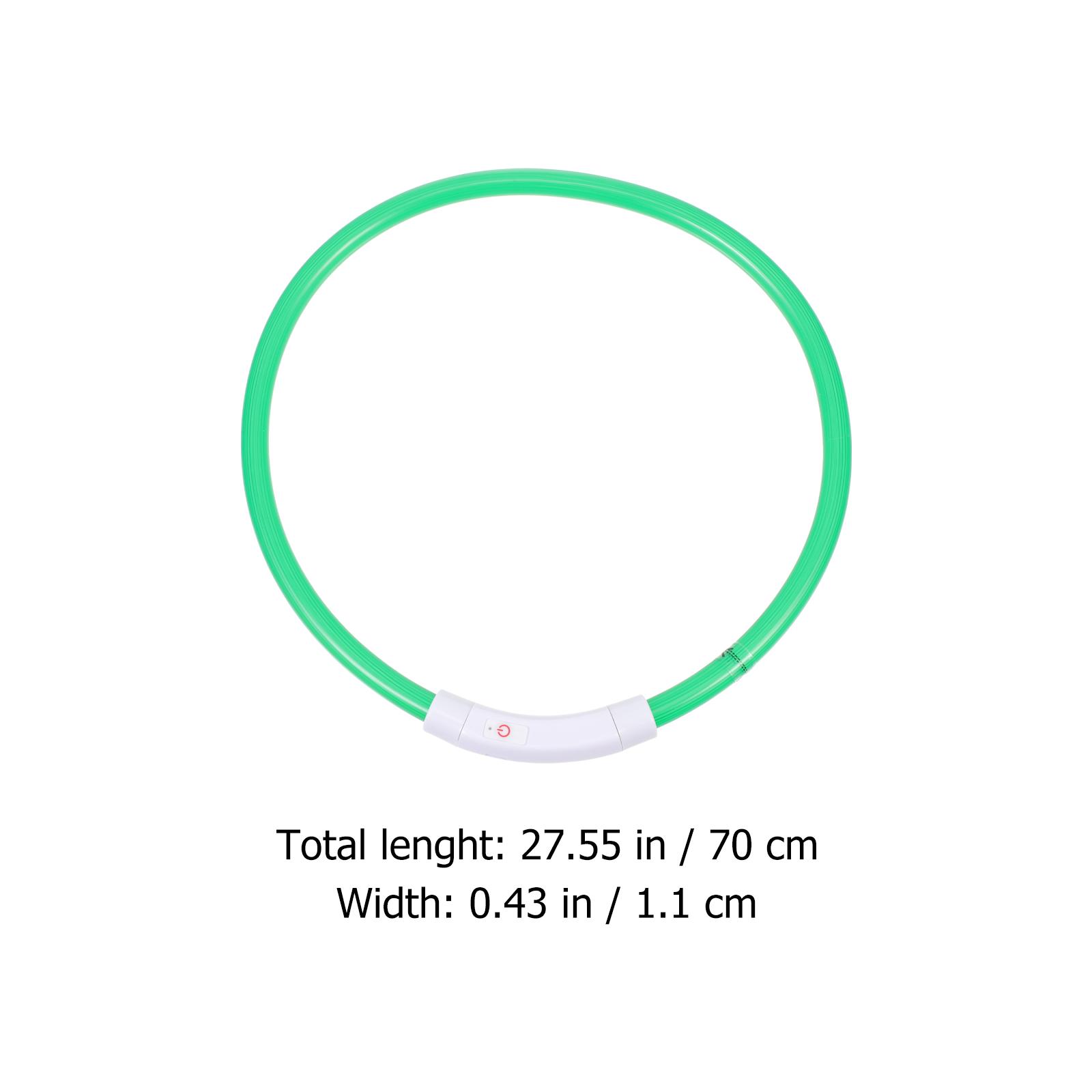 USB Charging Dog Luminous Collar LED Flashing Pet Collar Night Accessory Puppy Party Festival Decoration