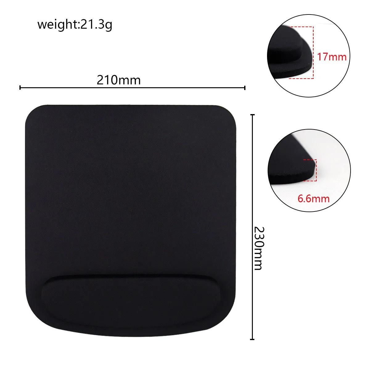

Round EVA Wrist Mouse Pad Computer Mouse Wrist Support Slow Rebound Memory Foam For Keyboard Mouse PC Laptop Desk Pads чорний