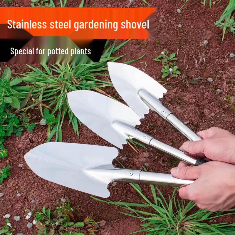Durable Gardening Tool Set: Includes Trowel, Rake, and Small Shovel for Planting, Digging, and Loosening Soil at Home.