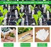 200 Stk Pflanzenschilder zum Beschriften Plastik Pflanzschilder für Draussen Wetterfest Pflanzenstecker Gartenschilder - 10x2CM