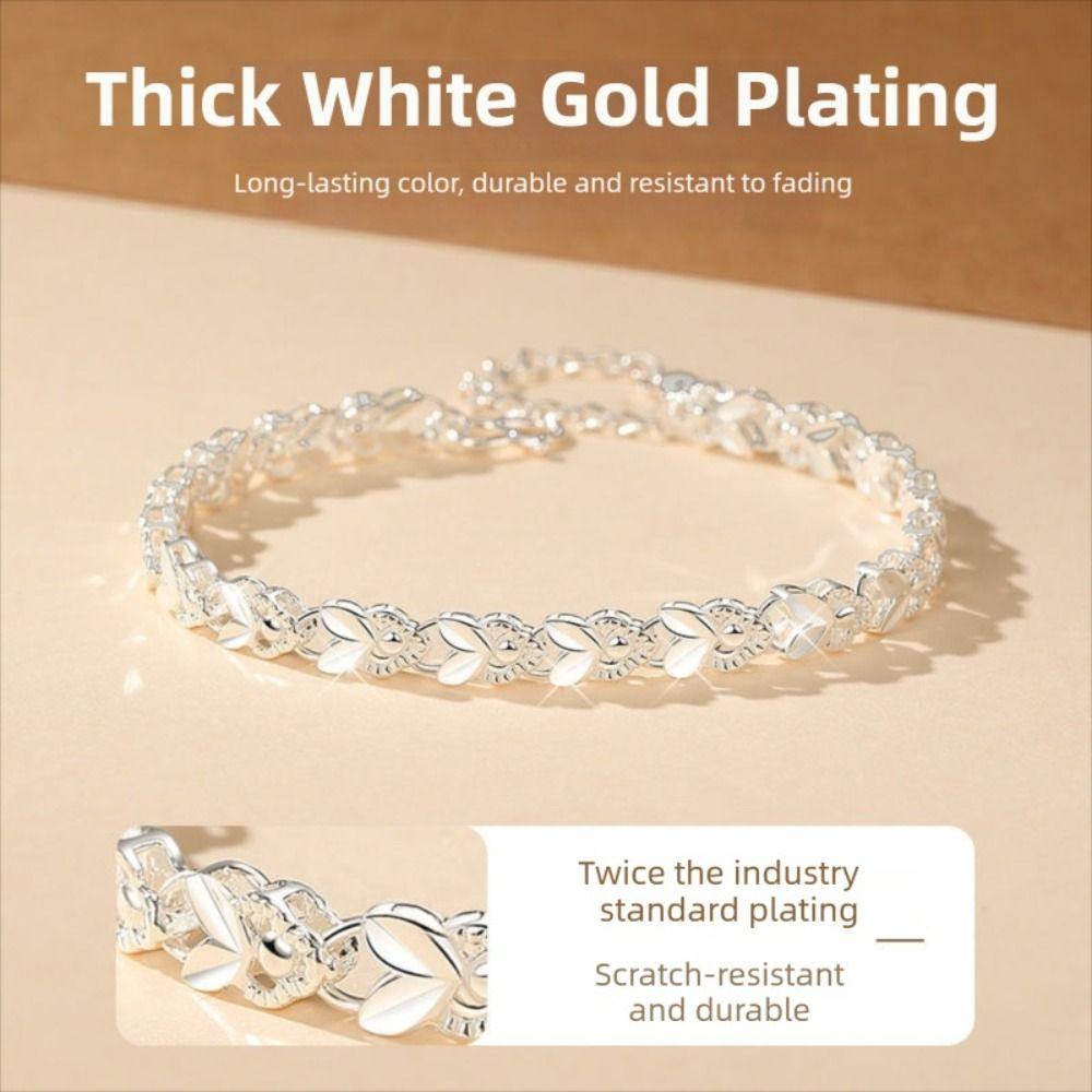 Silver Bracelets Adjustable Charm Bracelets New Lucky Rabbit Bracelet Gift for Women