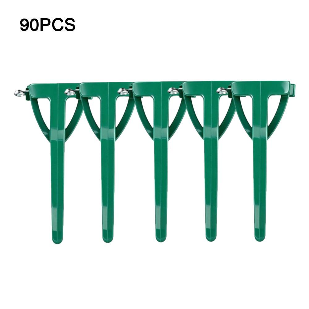 Transparent Plastic Triangle Corsage Pins 90Pcs Plastic Brooch Base  Wedding Supplies зелёный