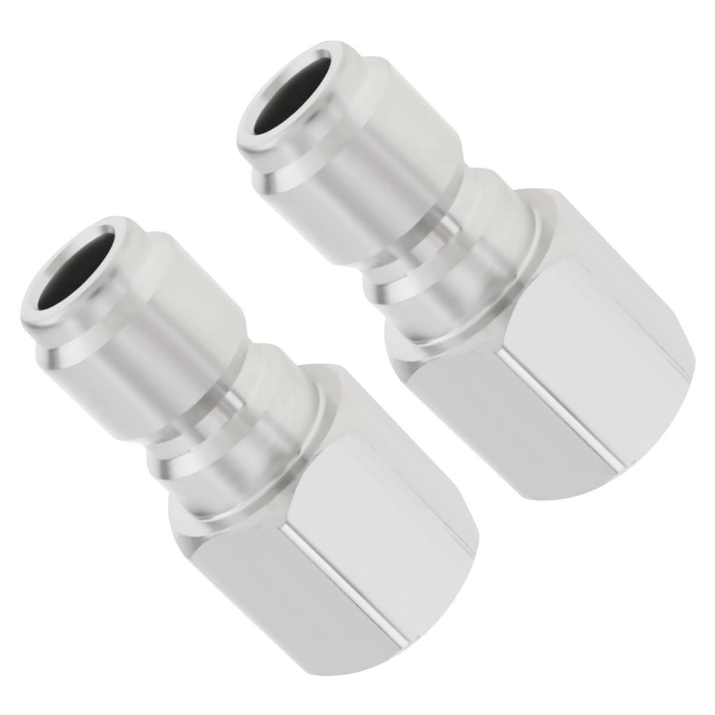 Pack Of 2 Steel Quick Connect Pressure Washer Couplers 3/8 Inch Female NPT Fitting Simple To Use for Cleaning Machines