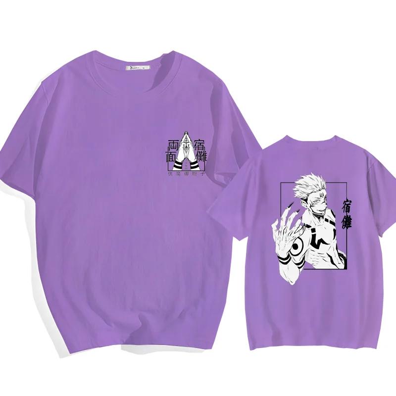 New Anime Ryomen Sukuna Field Expand T-Shirt Street Cool Ryomen Sukuna Printed T-Shirt Shirt Summer Punk Harajuku T-Shirt Top
