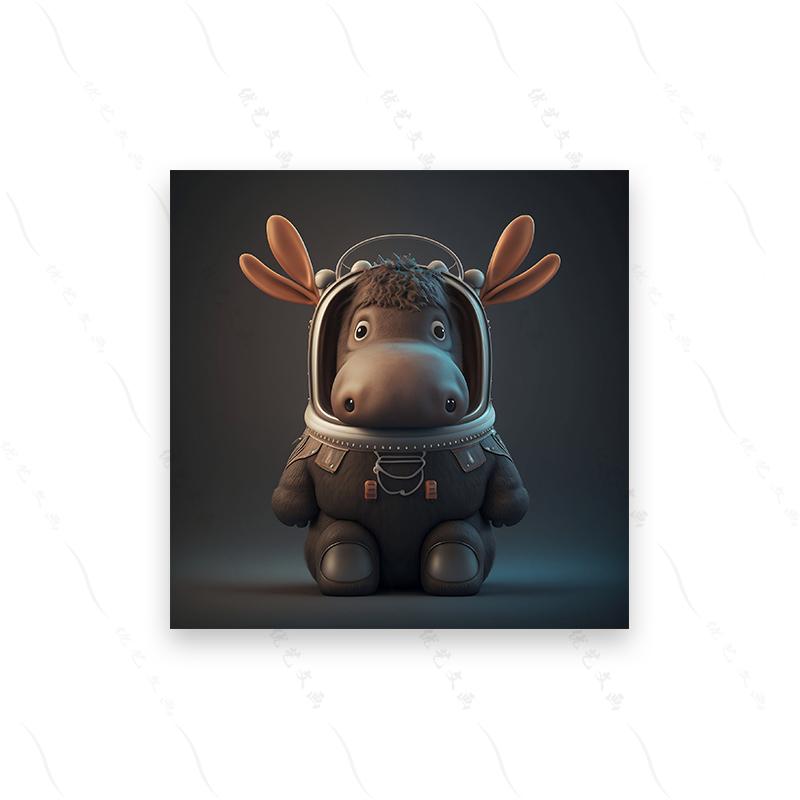 Baby Animal Astronauts Set 10 Cute Cute Pixar Dog Art Poster Print Cartoon Hd Modern Canvas Painting Nursery Kid Room Home Decor