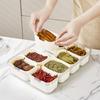 Multi-Grid Spice Storage Box: Airtight Food-Grade Containers for Star Anise, Sichuan Peppercorn, and More.