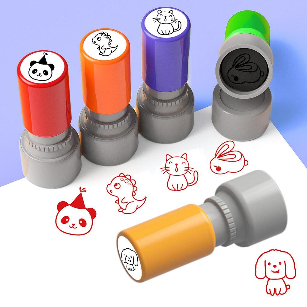 Cartoon Animal Planner Stickers - Panda, Puppy, Rabbit, Kitten, Dinosaur