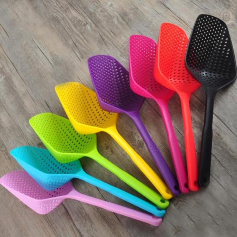 Kitchen Utensil No-stick Drain Colanders Shovel Strainers Veggies Water Leaking Cooking Supplies