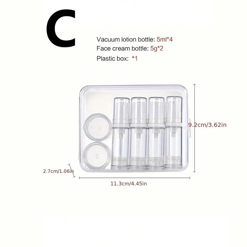 Travel Bottle Set Vacuum Bottle Spray Empty Bottle Water Emulsion Liquid Foundation Bottle Portable Essential Oil Bottle
