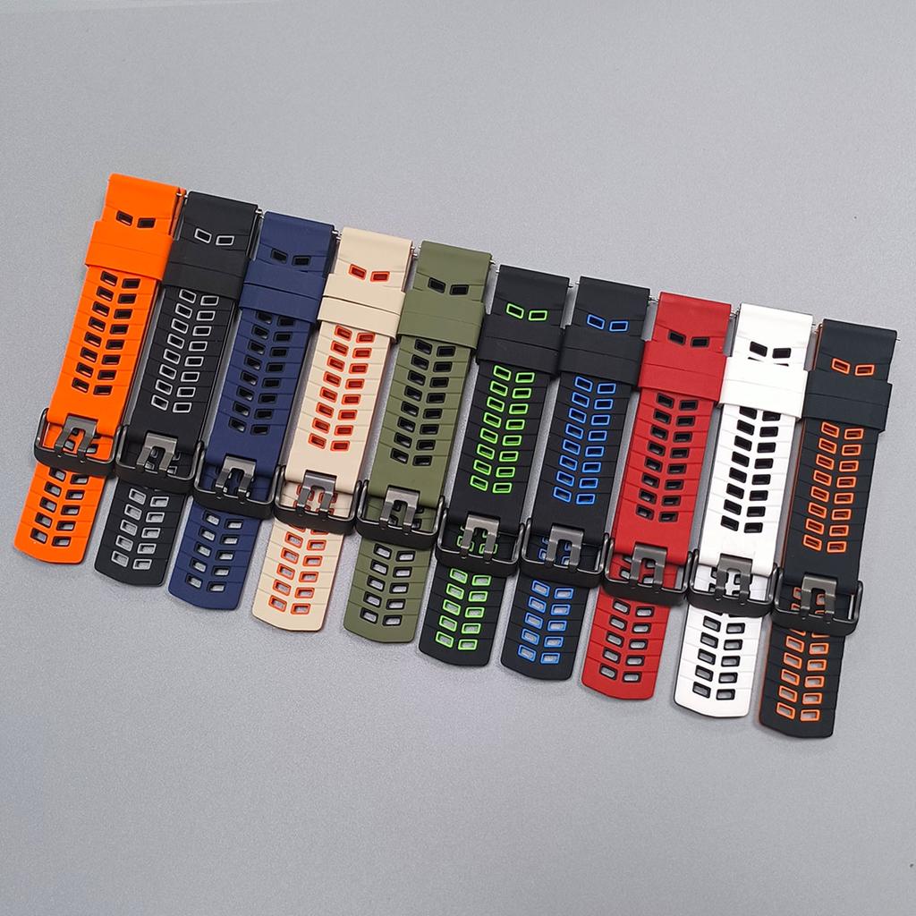 22mm Silicone Strap For Samsung Galaxy Watch3 45mm/Gear S3 Classic Sports Band For Huawei Watch GT 6 pro/GT 6 5 Bracelet Correa