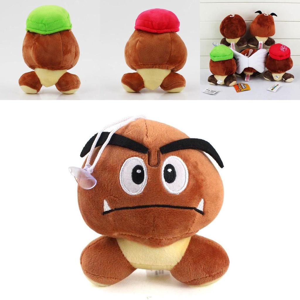 Adorável Brinquedo de Pelúcia Cogumelo Goomba do Super Mario Para Presentes de Crianças e Decoração de Casa