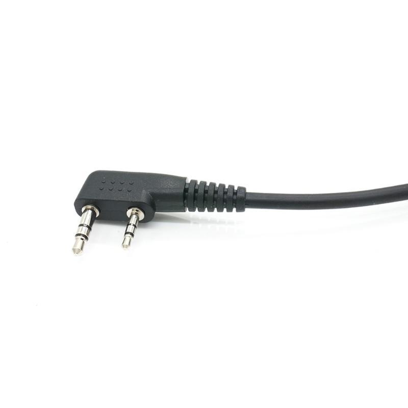 Upgrades 2 Pin To 5 Pin Coil Cord Cable Two Way Radio Cable Plastic Retractable Coil Cable for Various Radios Earphone