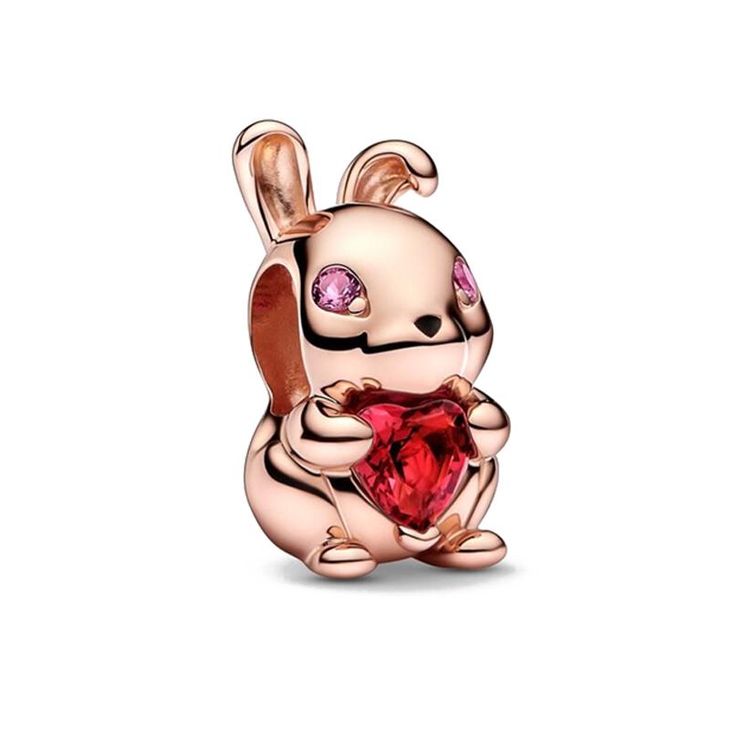 New Fashion Copper Family Tree Heart Dangle Charm Bead Pandent Fit Original Bracelet Accessories Diy Women Jewelry