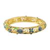 Stylish Four Leaf Clovers Enamel Alloy Bracelet Featuring Smooth Drip Oil Craft and Ethnic Flair Versatile Use