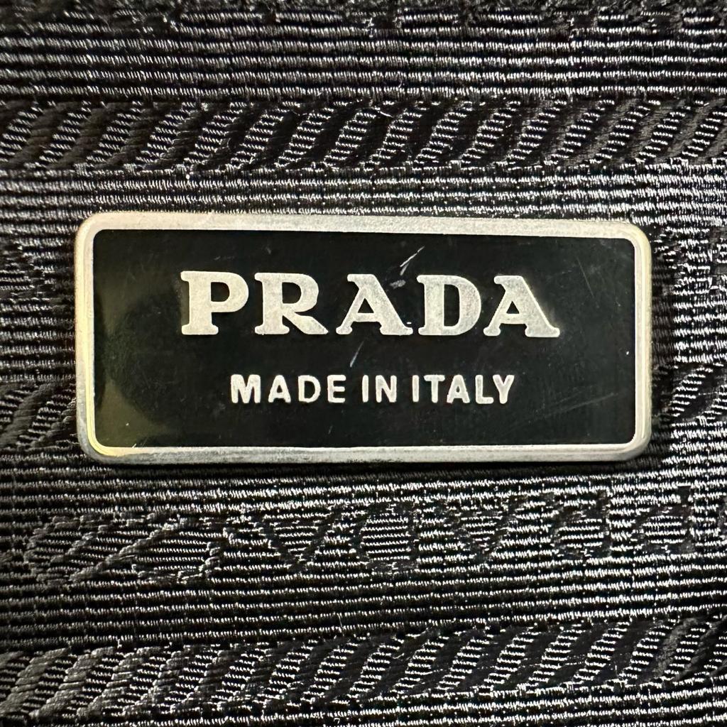 PRADA Triangular logo Messenger bag black Women used