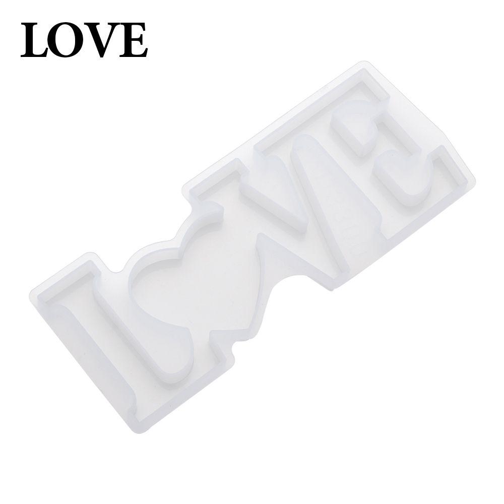 Handmade LOVE/HOME Casting Silicone Mould Letters Resin Mold Crystal Glue Molds Jewelry Making Tool