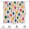 Party Animal Party Balloon Shower Curtain For Bathroom Decor