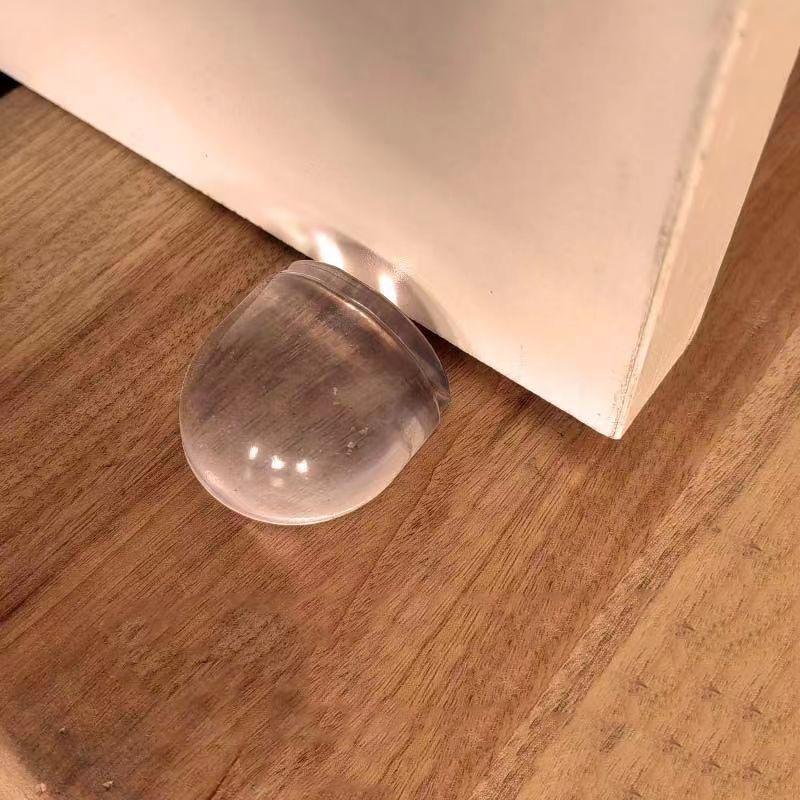 Floor Door Stopper Self Adhesive Bumper Wall Protectors Floor Wall Buffers Windproof Fixation Stops for Protection Furniture
