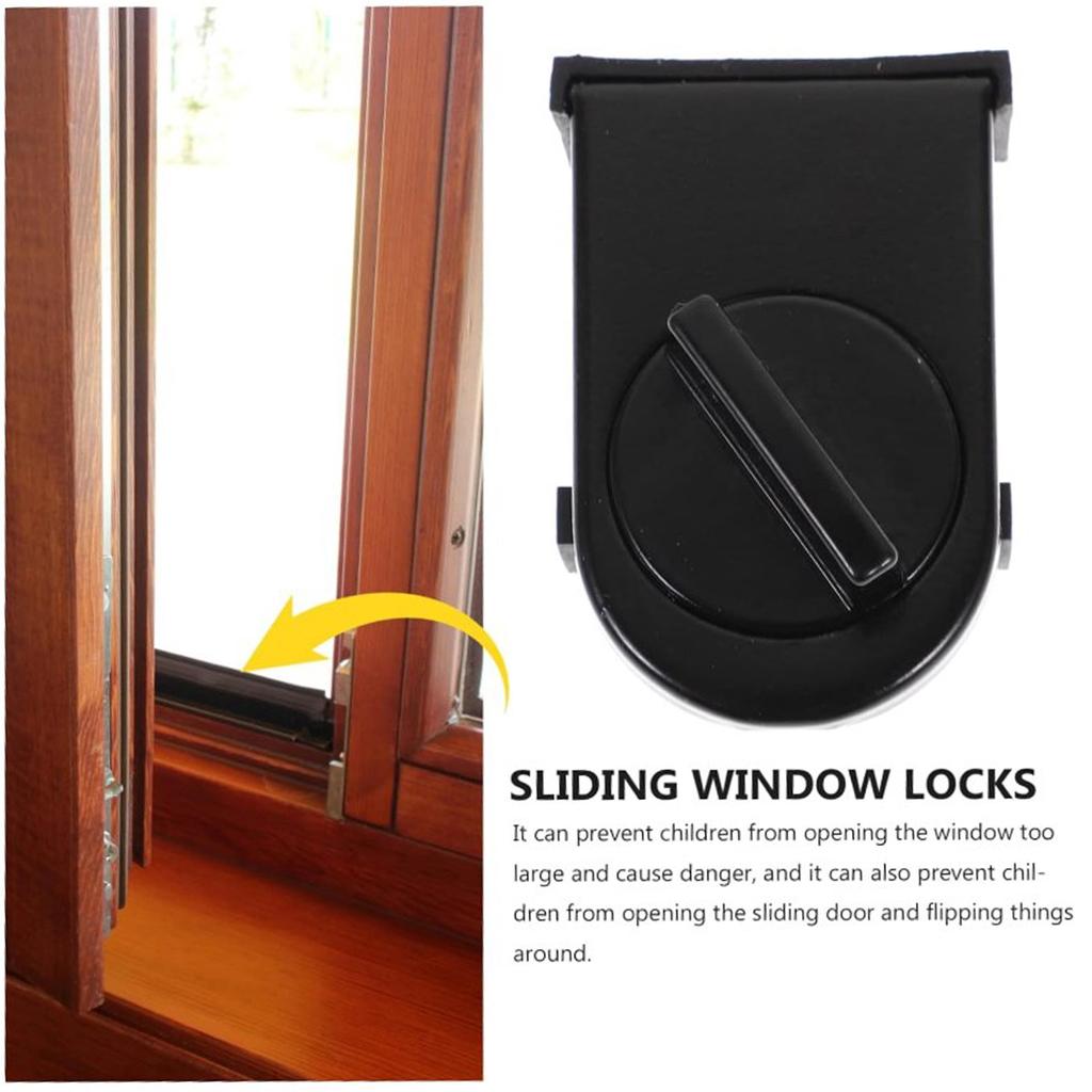 No Drilling and Effortless Door Lock Baby Safe Safety Sliding Door Window Lock Suitable for Sliding Windows