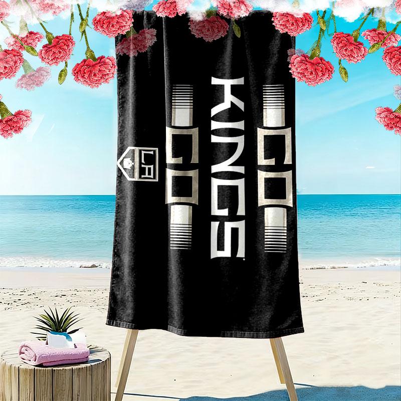 LA Kings Print Beach Towel, Large Soft Quick Dry Towel for Beach Camping Swimming