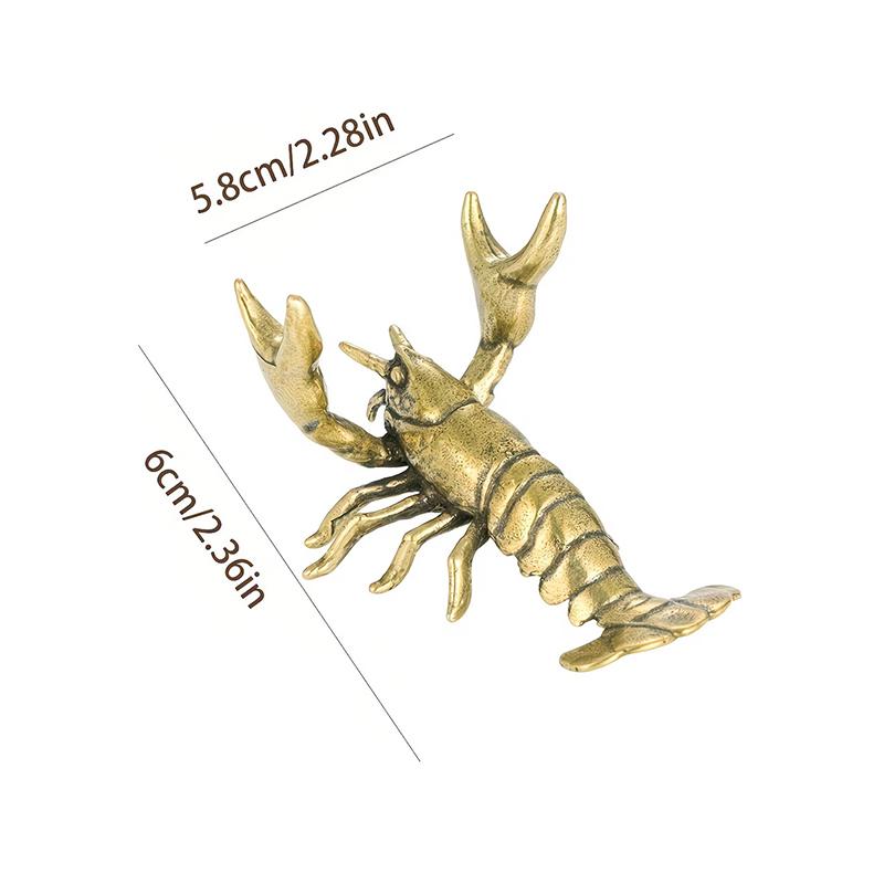 Brass Lobster Scorpion Shaped Pen Holder Ornament Vintage Perfect For Home Office Desk Study Table Decor Display